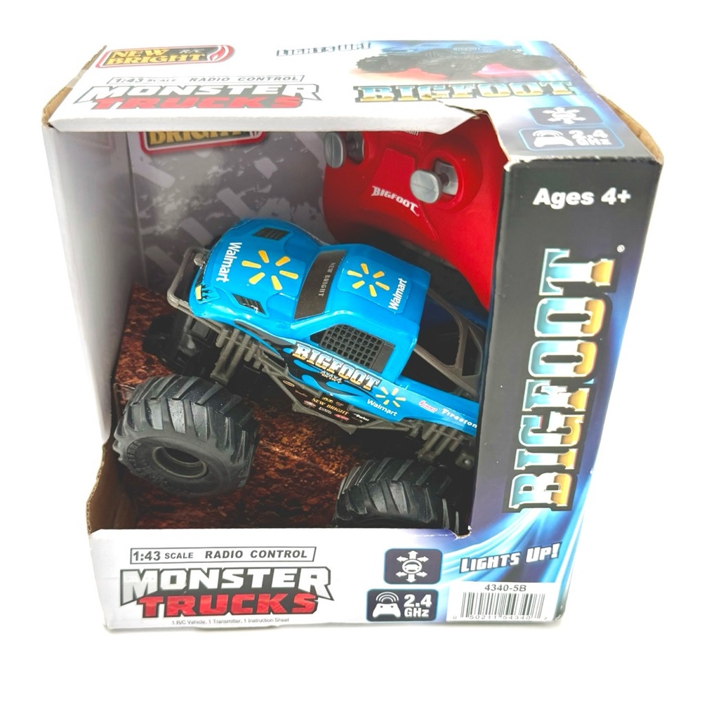 Bigfoot‎ Blue Spark Monster Remote Control Truck , Ships next day , NIB